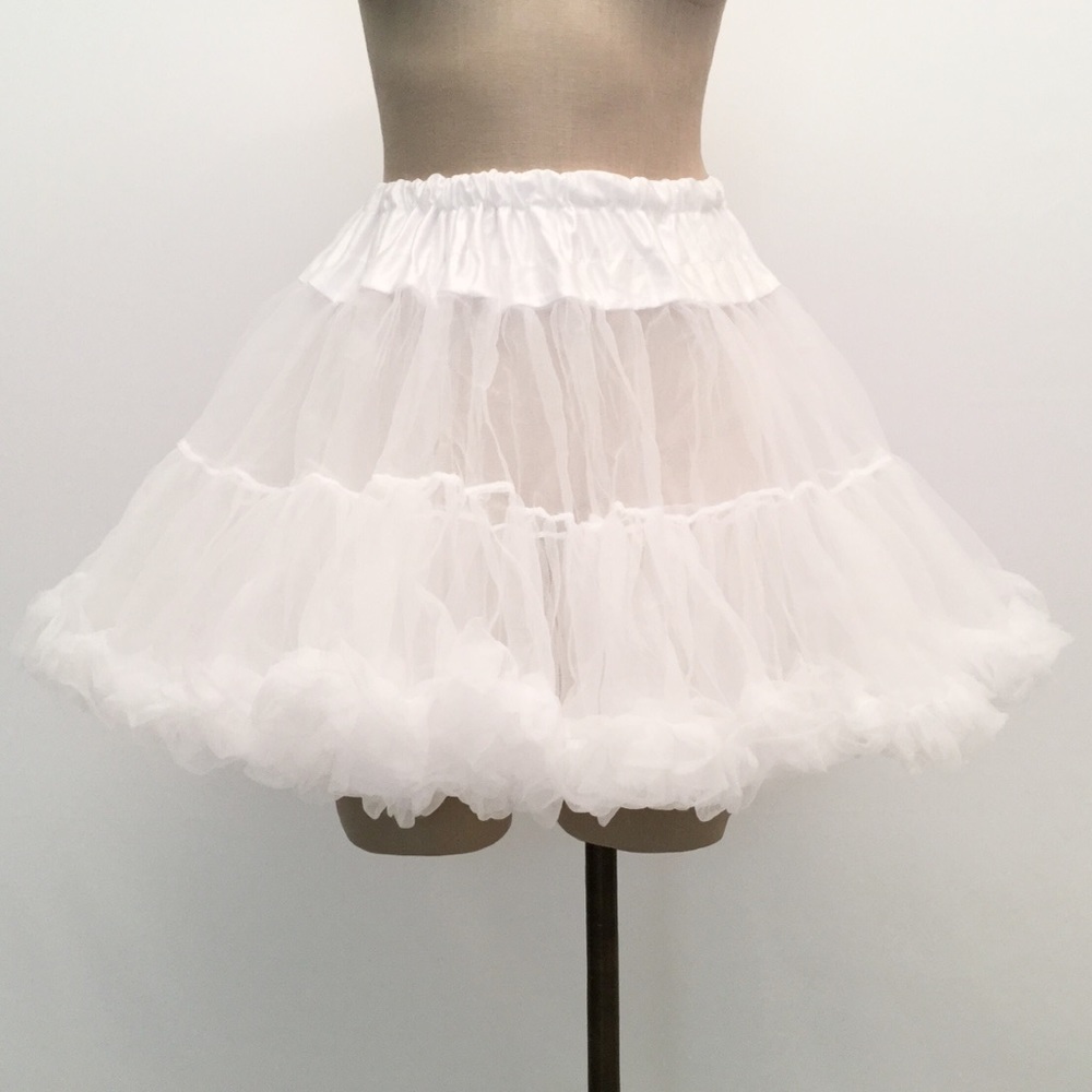 LEG AVENUE White Layered Tulle Tutu/Petticoat!